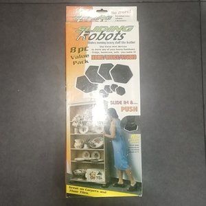 Sliding Robots Set of 8 Furniture Sliders Moving Movers 8 Piece Set with Box
